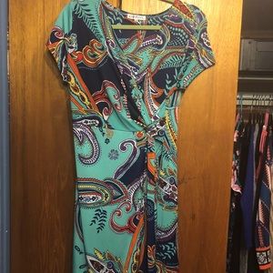 Faux wrap dress